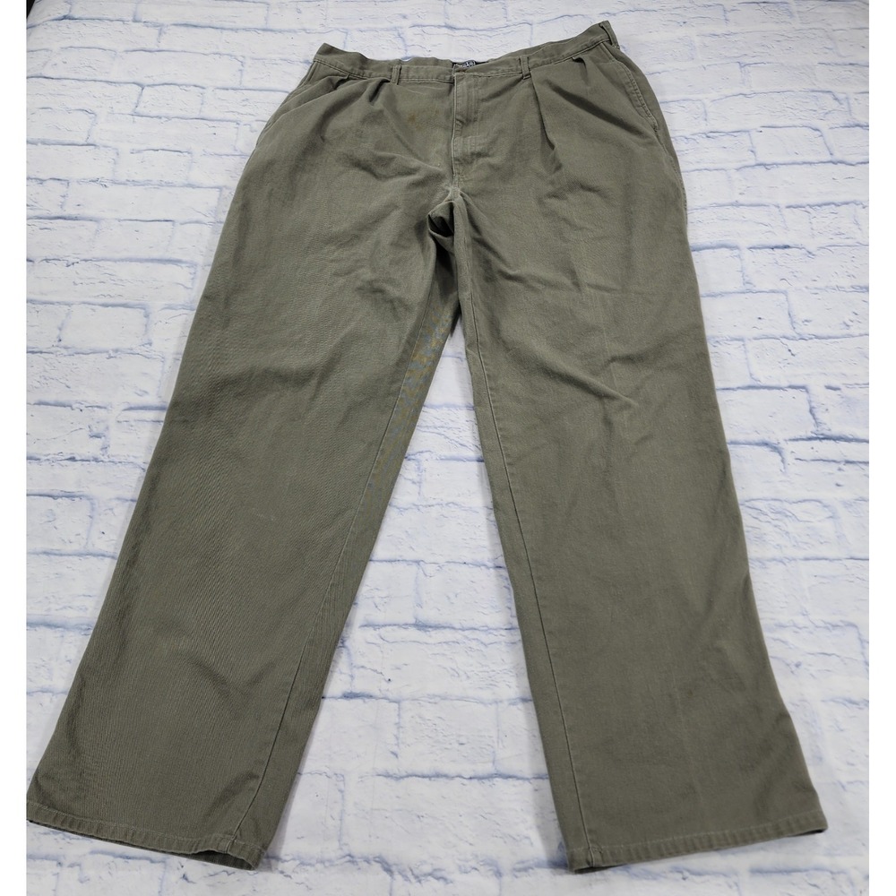 Polo Ralph Lauren Pants MENS 36X34 Green Straight Chino Sportsman VINTAGE